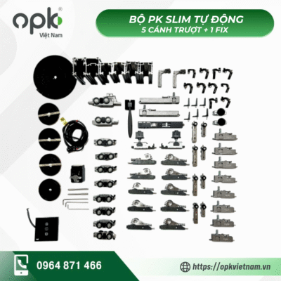 BỘ PHỤ KIỆN SLIM TỰ ĐỘNG 5 CÁNH TRƯỢT + 1 FIX