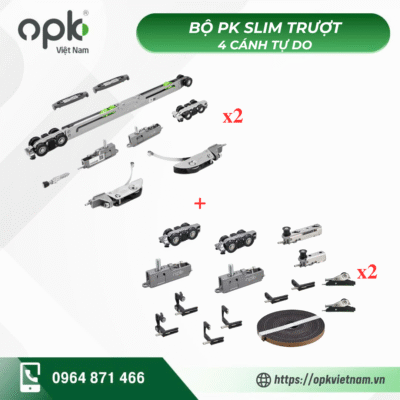 Bộ phụ kiện OPK cho cửa slim 4 cánh