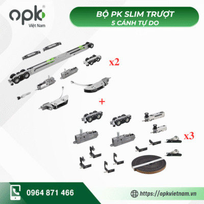 Bộ phụ kiện OPK cho cửa slim 5 cánh
