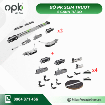Bộ phụ kiện OPK cho cửa slim 6 cánh