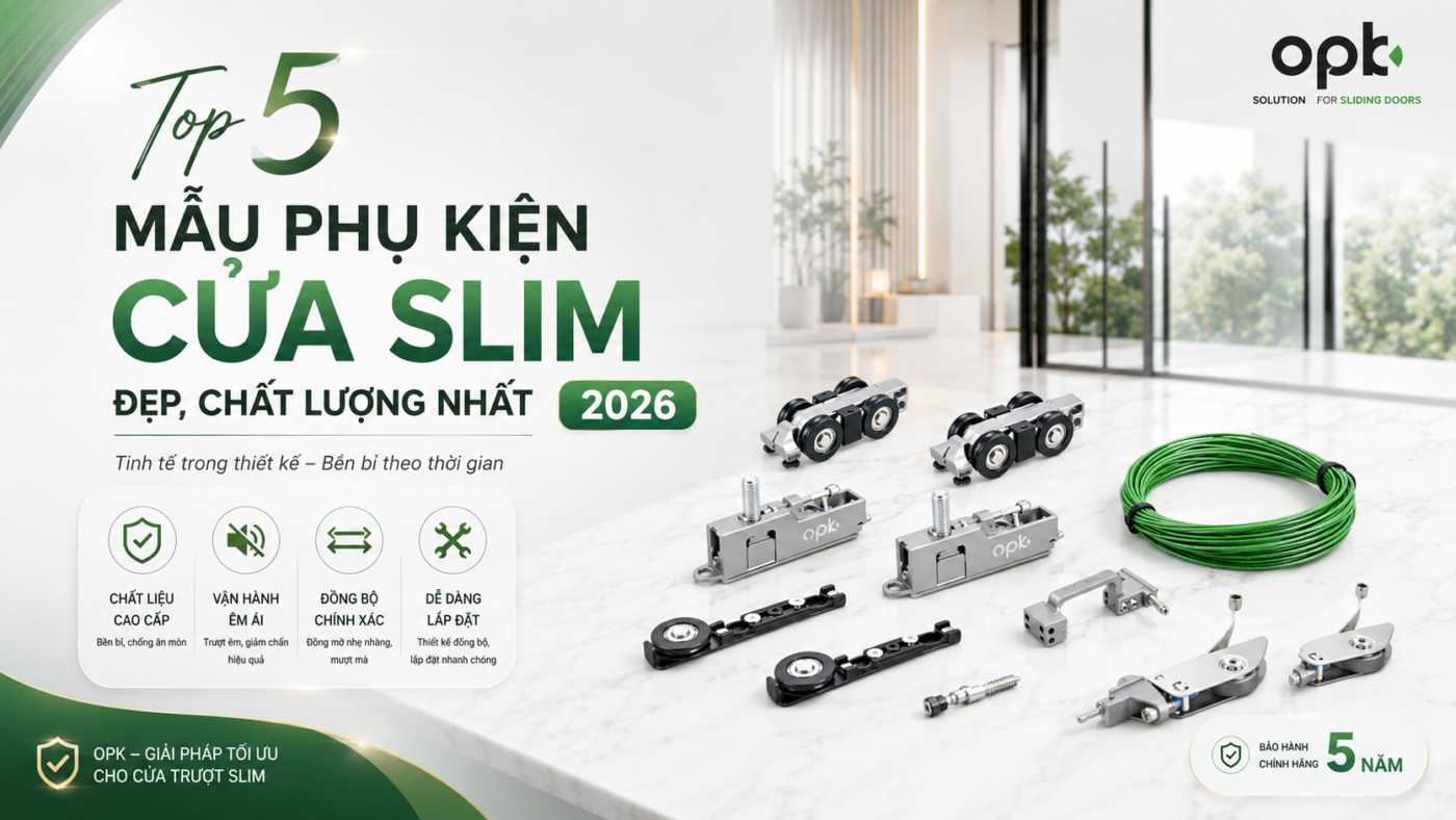 Top 5 Mẫu Phụ Kiện Cửa Slim Đẹp, Chất Lượng Nhất 2026
